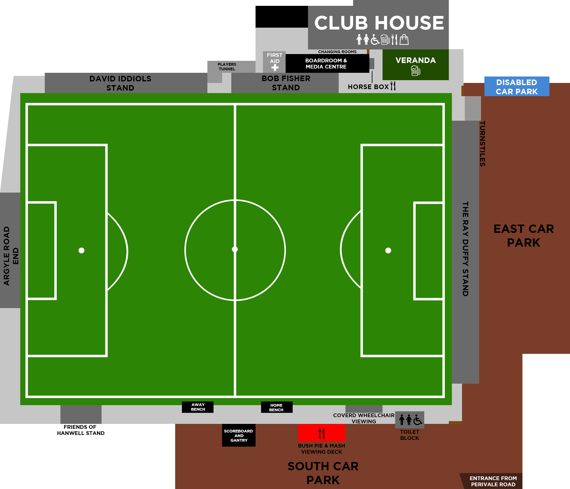 Map of the Oliver Connell & Son Community Stadium